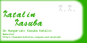 katalin kasuba business card